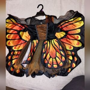 Butterfly Wings Kids Costume - Black and Orange